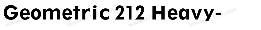 Geometric 212 Heavy字体转换